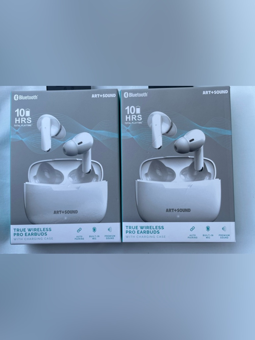 ART+SOUND True Wireless Pro Earbuds — White Set of 2